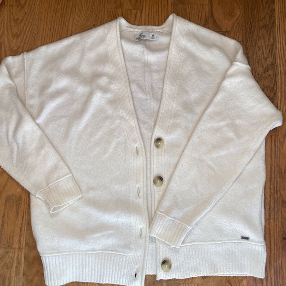 Hollister white oversize cardigan S - Picture 4 of 10